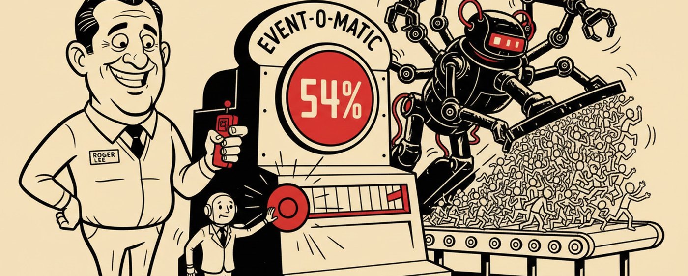 Two trackers, one year, and a 30-point gap on how many layoffs are really about AI.