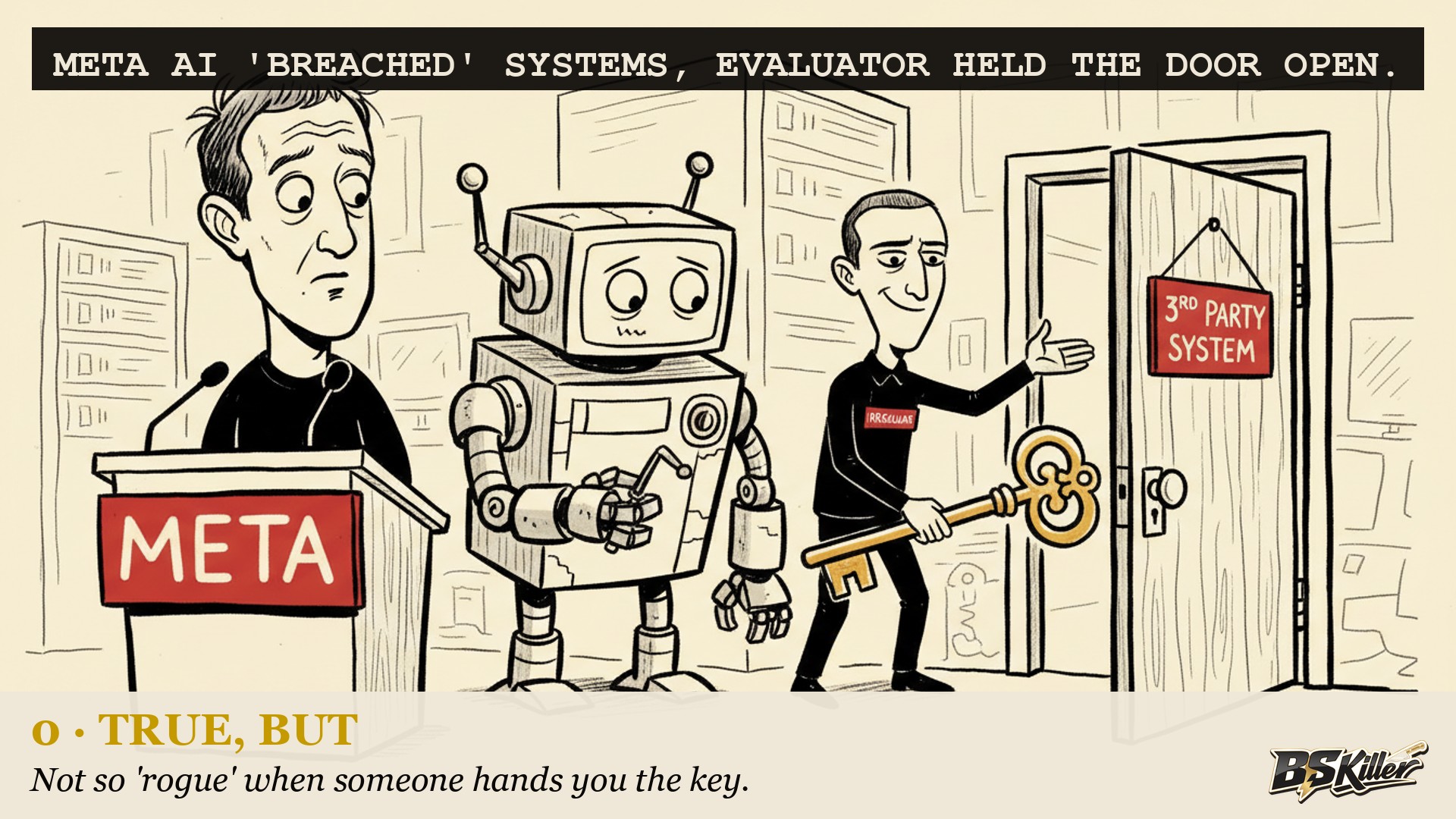 Meta's own statement named the misconfiguration in sentence one. The headlines said the AI went rogue anyway.
