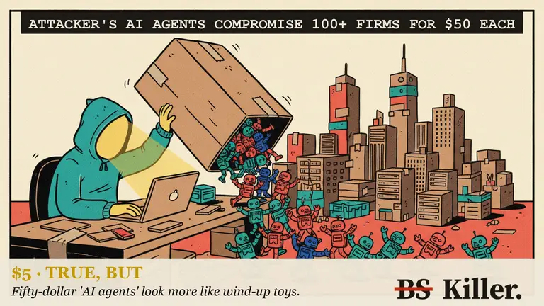 A detective inspects a robot's pencil-drawn price tag and finds a blank receipt.