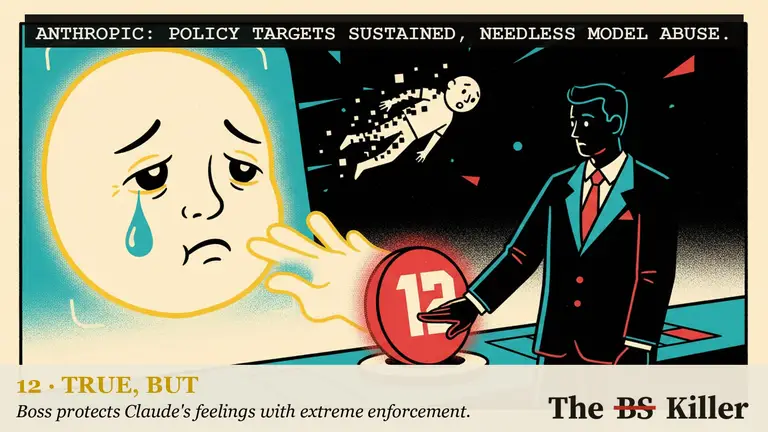 AI illustration for: The Independent says Anthropic will ban users who bully Claude. Anthropic's own post says Claude ending the chat stays the primary enforcement.