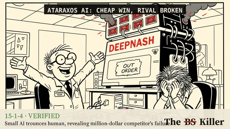 AI illustration for: An AI beat Stratego's most decorated player 15 to 1 with 4 draws, and the paper backs it. The "few thousand dollars" is the final training run, not the whole project.