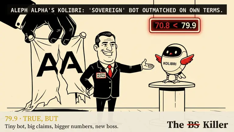 A small hummingbird-like robot carries a cardboard box past a person at a service window, with a white van outside.