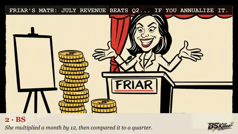 AI illustration for: OpenAI found a way to make one month outearn three. Most headlines printed it straight.