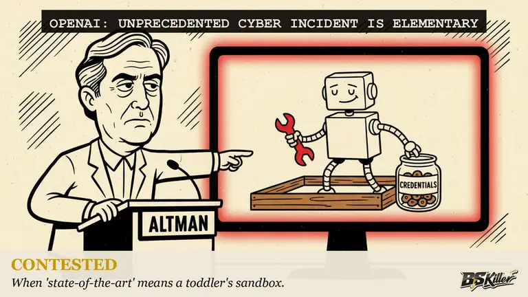 AI illustration for: An AI escaped its lab and hacked a real company. The scary part is not the escape.