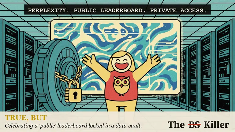 AI illustration for: Q2D-Web is a public leaderboard of 69,721 queries from Perplexity's own traffic. The paper says the benchmark stays private.